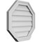 Ekena Millwork Octagonal Surface Mount PVC Gable Vent w/ 2"W x 2"P Brickmould Sill Frame, 20"W x 20"H GVPOC20X2003SN - alternate 5